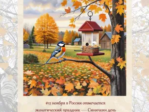 Сегодня, 12 ноября, в России отмечают важный экологический праздник — Синичкин день